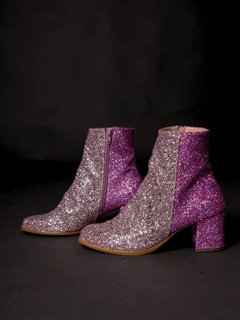 chanel two tone sparkling boots|SPARKLING BOOTS .